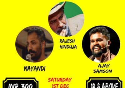 Mayandi Standup comedian Bangalore Backyard cafe show chennai